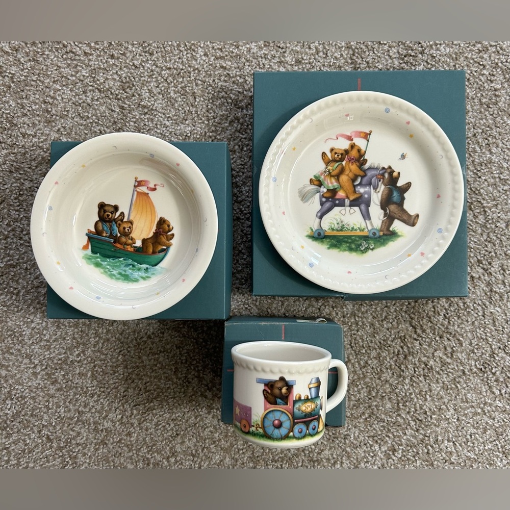 Lenox 3Pc China Bear Heirloom Collection